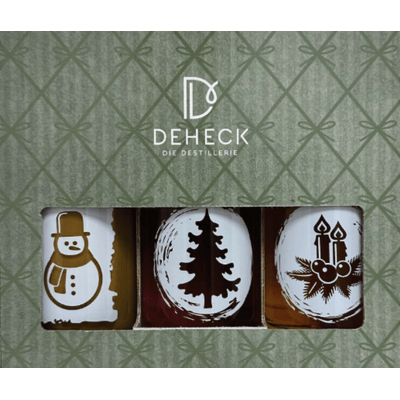 Deheck Weihnachtstrio Likör-Paket (1x Bratapfel Likör + 1x Spekulatius Likör + 1x Pflaume Zimt Likör)