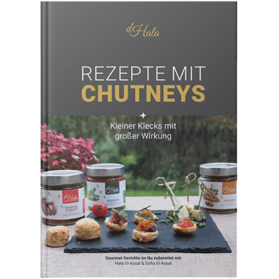 d'Hala Chutney Recipe Book Set to get to know (7x Mini Chutney + 1x Recipe Book)