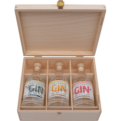Hausberg 3er Gin Tasting Box (3x New Western Dry Gin)