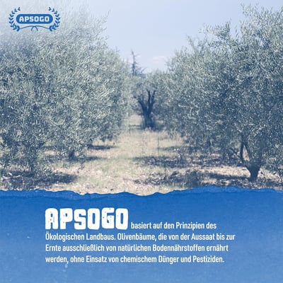 Apsogo Extra Natives Bio Olivenöl aus Griechenland 3
