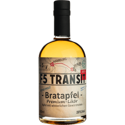 F5 TRANSIT Bratapfel Likör No. 5545 - DDR Edition - F5 Transitschnaps