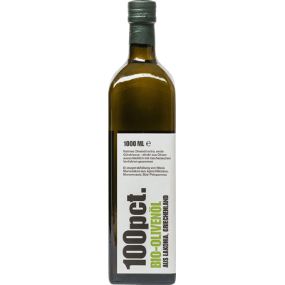 100pct. Organic olive oil from Greece - extra virgin