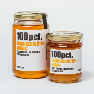 100pct. Orange blossom honey from Greece