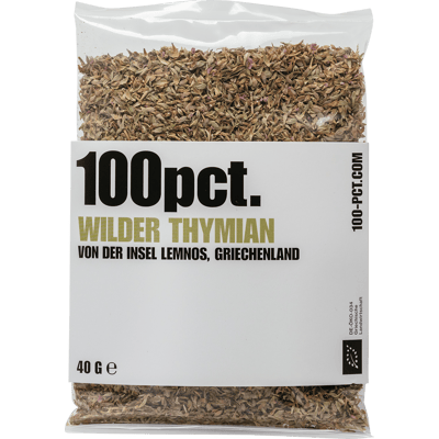 100pct. Wild organic thyme