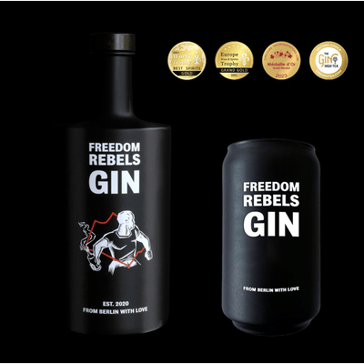 FREEDOM REBELS Collector's Set with Glass (1x London Dry Gin + 1x Glass)