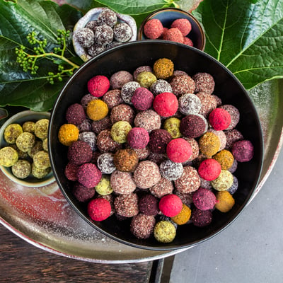 Minuscarb raw cocoa gourmet balls tasting box (all varieties)