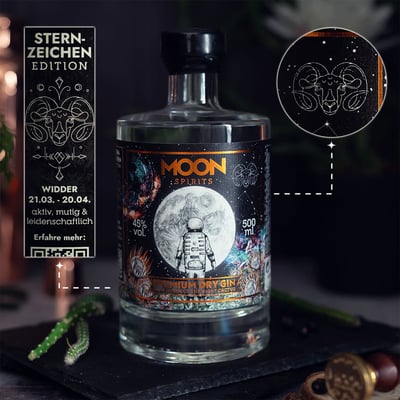 Moon Spirits Premium Dry Gin Sternzeichen Edition