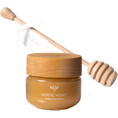 Nordic Honey Organic Honey & Dipper Set (1x "Spring is in the Air" Organic Honey + 1x Honey Dipper)