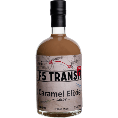F5 TRANSIT Caramel Elixier Likör No. 5567 - DDR Edition - F5 Transitschnaps