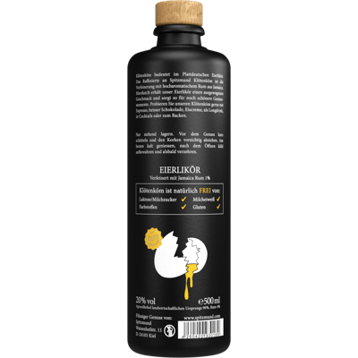 The world's best* egg liqueur KLÖTENKÖM, 500 ml (20%vol.)