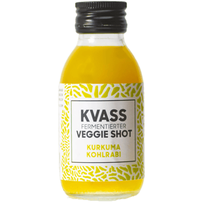Kvass Kurkuma & Kohlrabi - fermentierter Veggie Shot