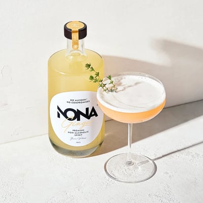 NONA Ginger - non-alcoholic ginger liqueur alternative
