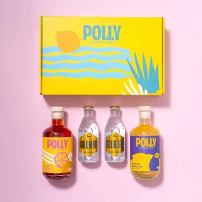 POLLY Aperitif Starter Pack (2x Alkoholfreier Aperitif + 2x Tonic Water + 1x Rezeptbuch)