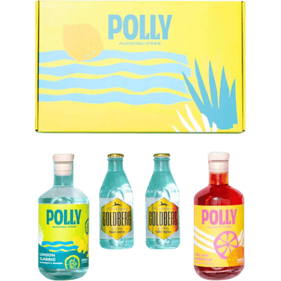 POLLY Alcohol-Free Starter Pack (1x Alcohol-Free Gin + 1x Alcohol-Free Aperitif + 2x Tonic Water + 1x Recipe Book)
