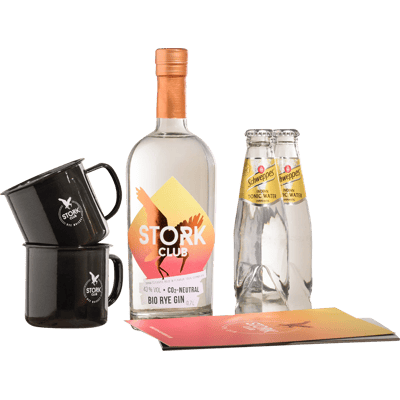 Stork Club Bio Rye Gin Tonic Box (1x Bio Rye Gin + 2x Tonic Water + 2x Trinkbecher)