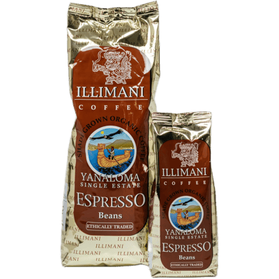ILLIMANI Yanaloma Single Estate Organic Espresso Beans - whole bean