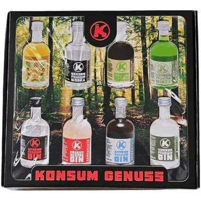 Konsum Premium Minis Probierpaket (4x Gin + 2x Likör + 1x Vodka + 1x Rum) 3