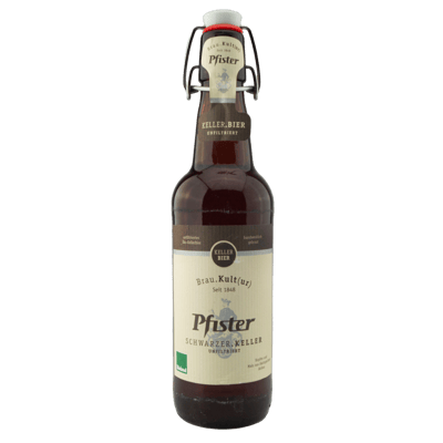 Pfister Schwarzer Keller Öko - Brown beer