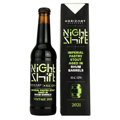 Night Shift Vintage 2021 Imperial Pastry Stout aged In Rhum Barrels