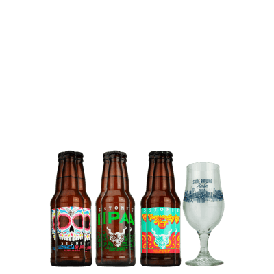 Stone Glas & Glas Paket - Craft Beer Probierset