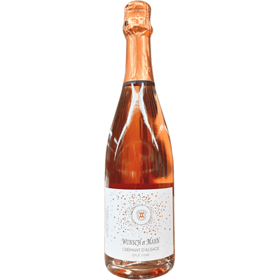 Wunsch et Mann Crémant d'Alsace Brut Rosé - Rosé Schaumwein