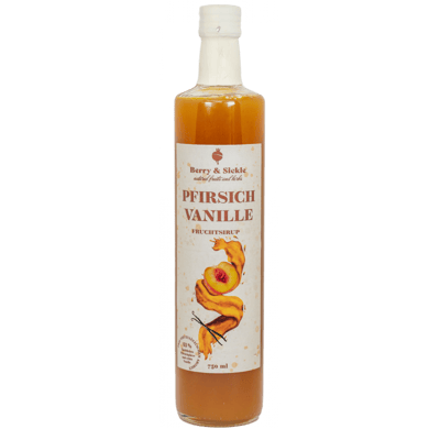 Berry & Sickle - Peach and vanilla fruit syrup