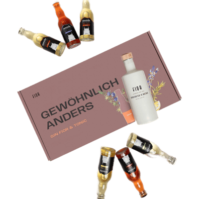 Gin FIOR Gin & Tonic tasting package (1x London Dry Gin + 6x tonic water)