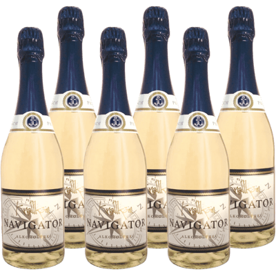 6x Knallköm NAVIGATOR - non-alcoholic sparkling wine