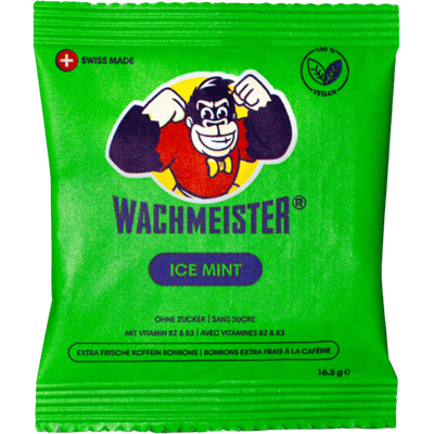 Wachmeister Ice Mint - Koffein Bonbon mit Mate