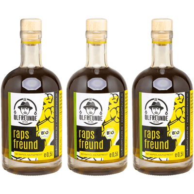 Organic rapeseed friend storage pack (3x organic rapeseed oil)