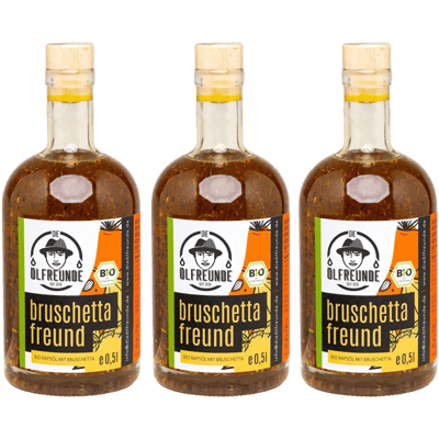 Organic bruschetta friend storage pack (3x rapeseed oil with spices)