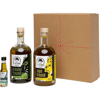 Duo gift box (1x garlic oil + 1x herbal oil + 1x hemp oil)