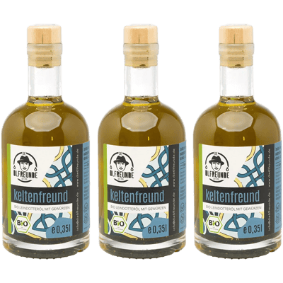 Bio Keltenfreund Vorratspack (3x Leindotteröl mit Gewürzen)