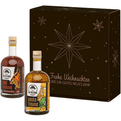 Weihnachtsbox Weihnachtssternchen (1x Pastaöl + 1x BBQ Öl)