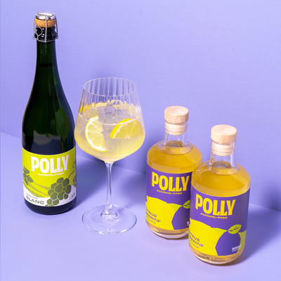 POLLY Sparkling Blanc - Citrus Spritz Grande Bundle (2x non-alcoholic citrus aperitif + 1x non-alcoholic sparkling wine alternative)