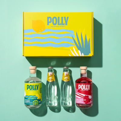 POLLY G+T Starter Pack (2x alcohol-free gin alternative + 2x tonic water + 1x recipe book)
