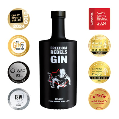 FREEDOM REBELS Collector´s Set with Glass (1x London Dry Gin + 1x Glas)