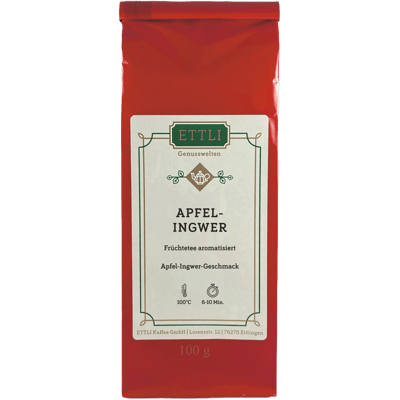 Früchtetee aromatisiert Apfel-Ingwer