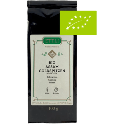 Organic black tea Assam Goldspitze Satrupa - DE-ÖKO-006