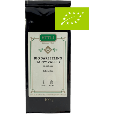 Organic black tea Darjeeling FTGFOP1 Happy Valley Second Flush - DE-ÖKO-006
