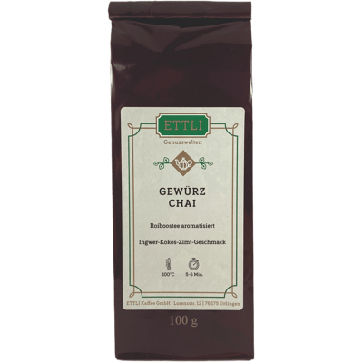 Rooibos tea flavored spice chai