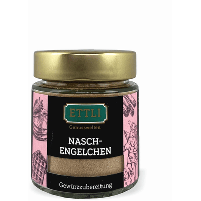 Nasch-Engelchen spice preparation in a screw-top jar