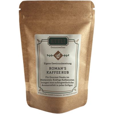 Roman's coffee rub spice preparation