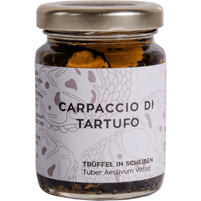 Vitelium Carpaccio di Tartufo - pickled summer truffle slices