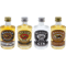 Marder Mini Set - Probierpaket (1x Gin  + 1x Rum +1x Whiskylikör + 1x Whisky)
