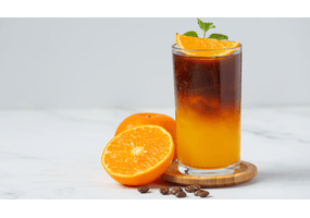 Orangensaft-Espresso