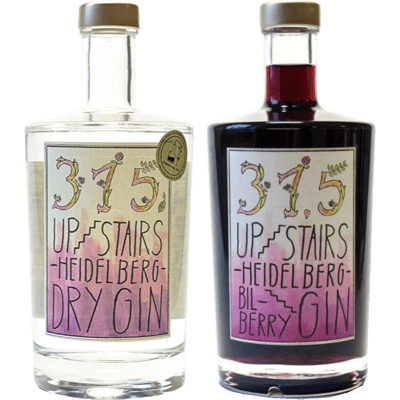 Heidelberger Heidelbeer Ginpaket - 2x Craft Gin (1x 315 Upstairs Heidelberg Dry Gin + 1x 315 Upstairs Heidelberg BilBerry Gin)