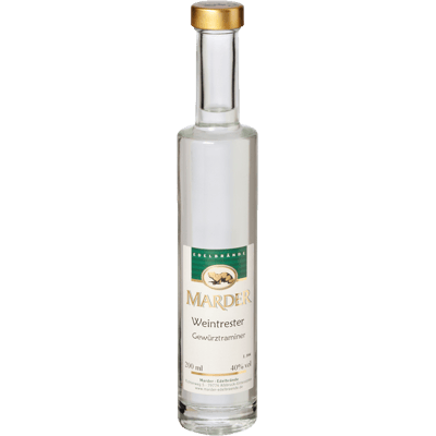 Marder Weintresterbrand aus Trester der Gewürztraminertraube, 200ml