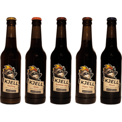 Four Shades of Kjell - 12x Craft Beer von Kjell.beer (Himbeer Weisse + Märzen + IPA + Kaffeeporter + Session)