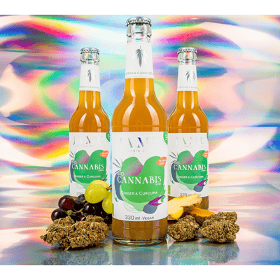 6x BIO CANNABIS DRINK mit Ingwer & Curcuma - JAMU Limonade